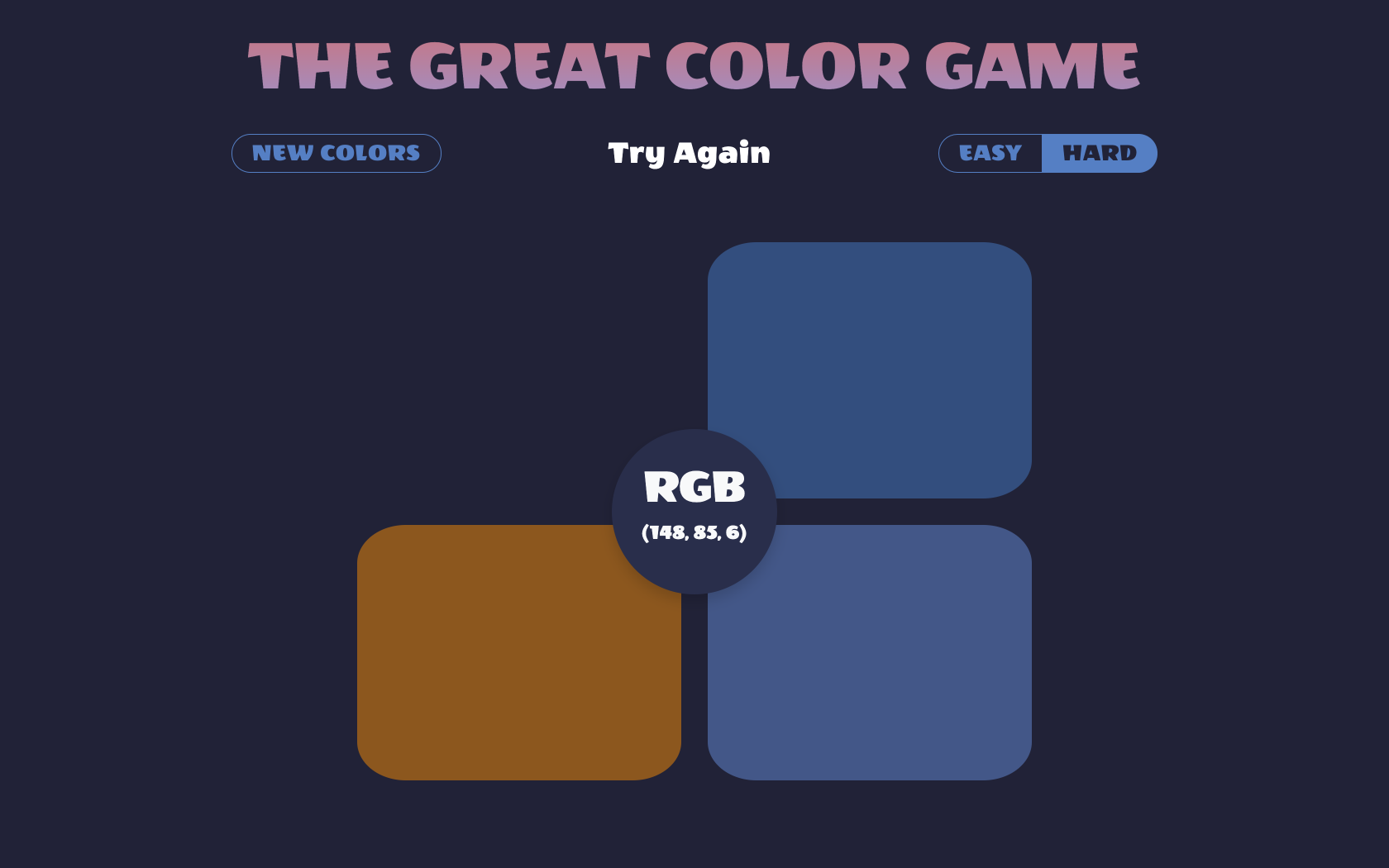 chose the wrong color