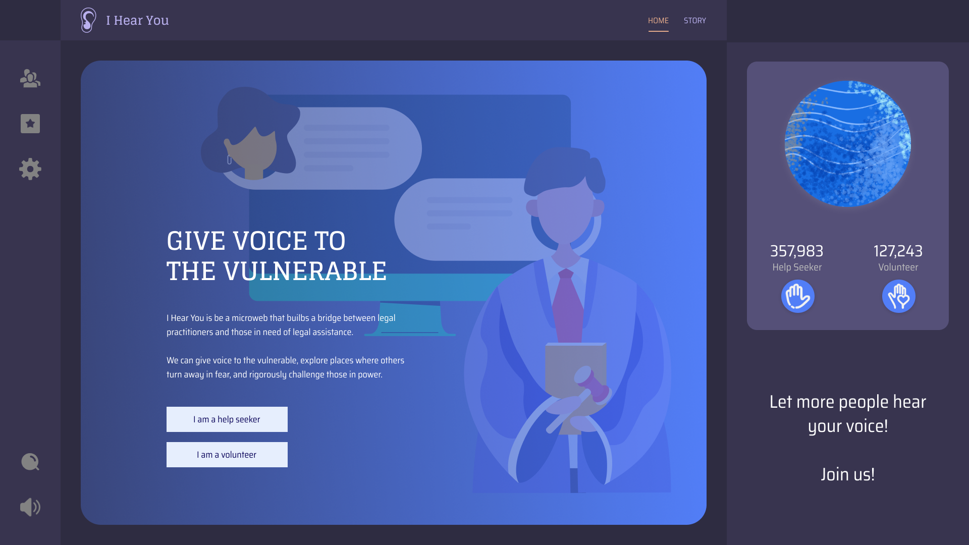 Login/Signup Page